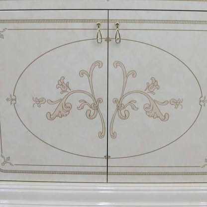 サルタレッリ フローレンス 2ドア サイドボード アイボリー ローキャビネット