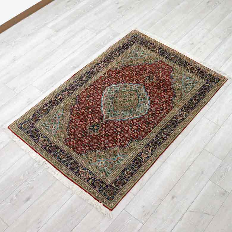 ペルシャ絨毯 150x100cm タブリーズ カーペット ラグ 玄関マット persian rug バヤットノマド