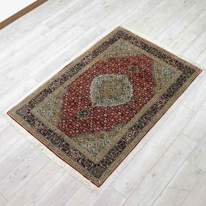 ペルシャ絨毯 150x100cm タブリーズ カーペット ラグ 玄関マット persian rug バヤットノマド