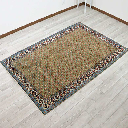ペルシャ絨毯 208x145cm タブリーズ カーペット ラグ 玄関マット persian rug バヤットノマド