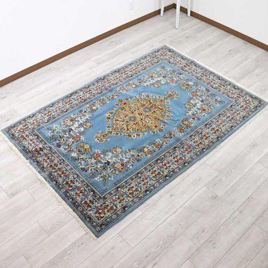 ペルシャ絨毯 208x145cm クム カーペット ラグ 玄関マット persian rug バヤットノマド