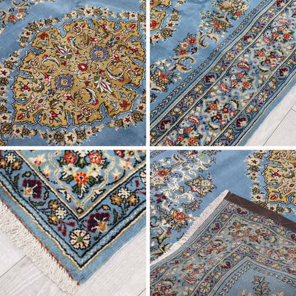 ペルシャ絨毯 208x145cm クム カーペット ラグ 玄関マット persian rug バヤットノマド