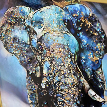 アートフレーム エレファネット 41㎝ クリスタルピクチャー ウォールデコ エレファント