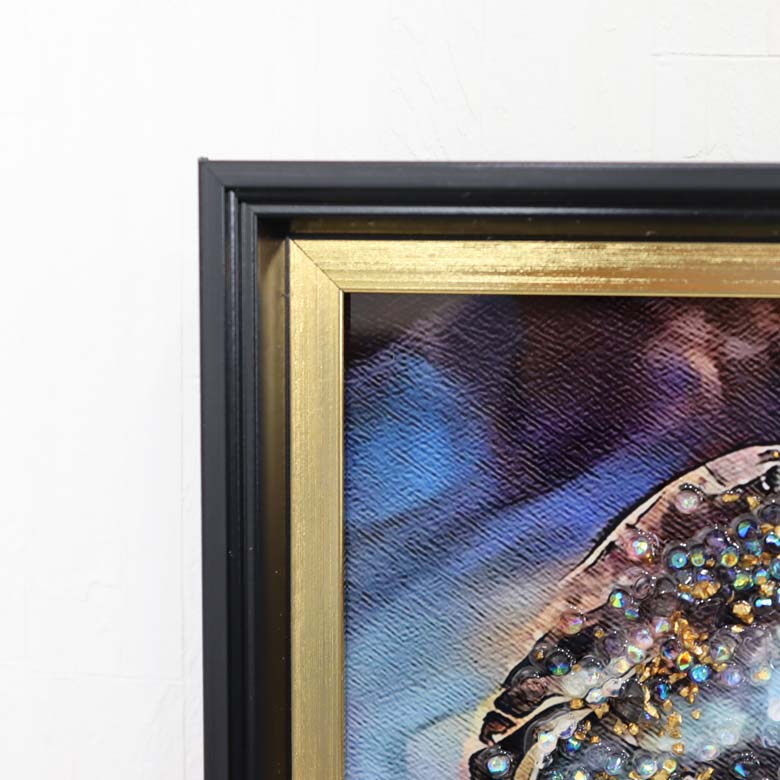 アートフレーム エレファネット 41㎝ クリスタルピクチャー ウォールデコ エレファント