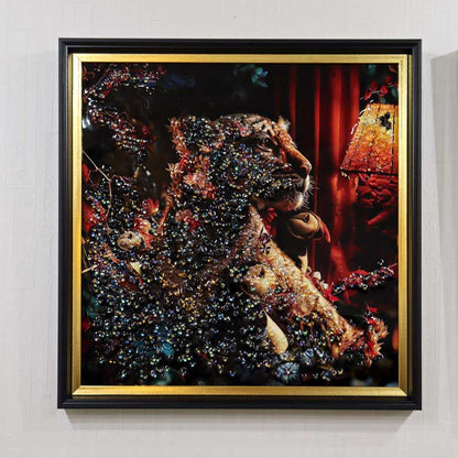 アートフレーム トラピリカ 41㎝ クリスタルピクチャー ウォールデコ 虎/エトピリカ