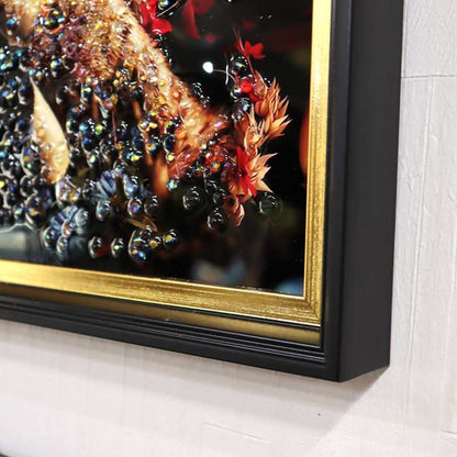 アートフレーム トラピリカ 41㎝ クリスタルピクチャー ウォールデコ 虎/エトピリカ