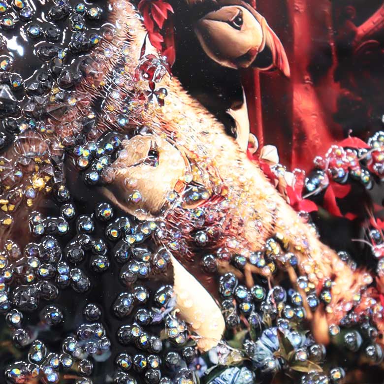 アートフレーム トラピリカ 41㎝ クリスタルピクチャー ウォールデコ 虎/エトピリカ