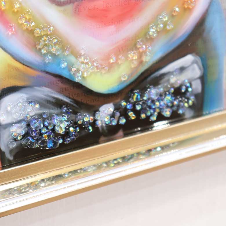 アートフレーム おめかしピッグ 41㎝ クリスタルピクチャー ウォールデコ 豚