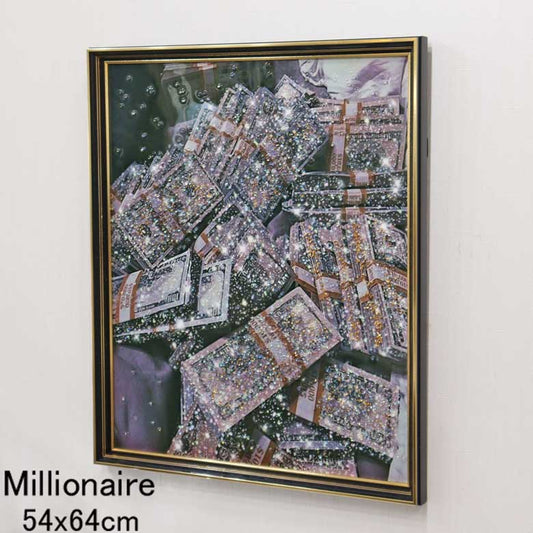 アートフレーム ミリオネア 54cm クリスタルピクチャー ウォールデコ