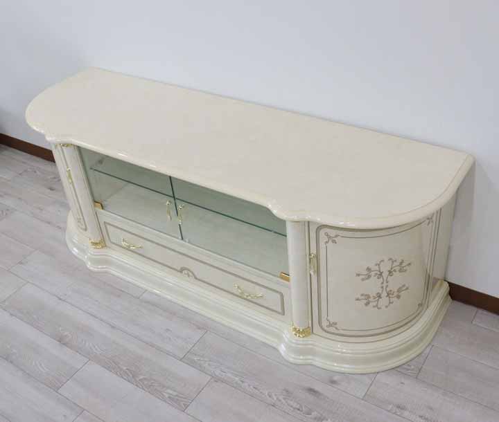 サルタレッリ フローレンス テレビボードL 167cm アイボリー テレビ台 ローボード