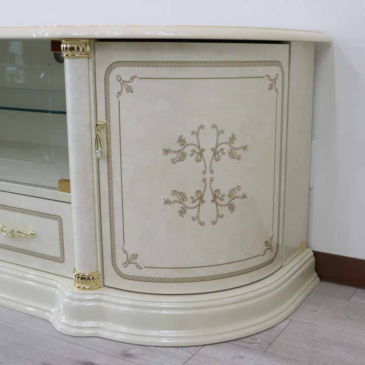 サルタレッリ フローレンス テレビボードL 167cm アイボリー テレビ台 ローボード