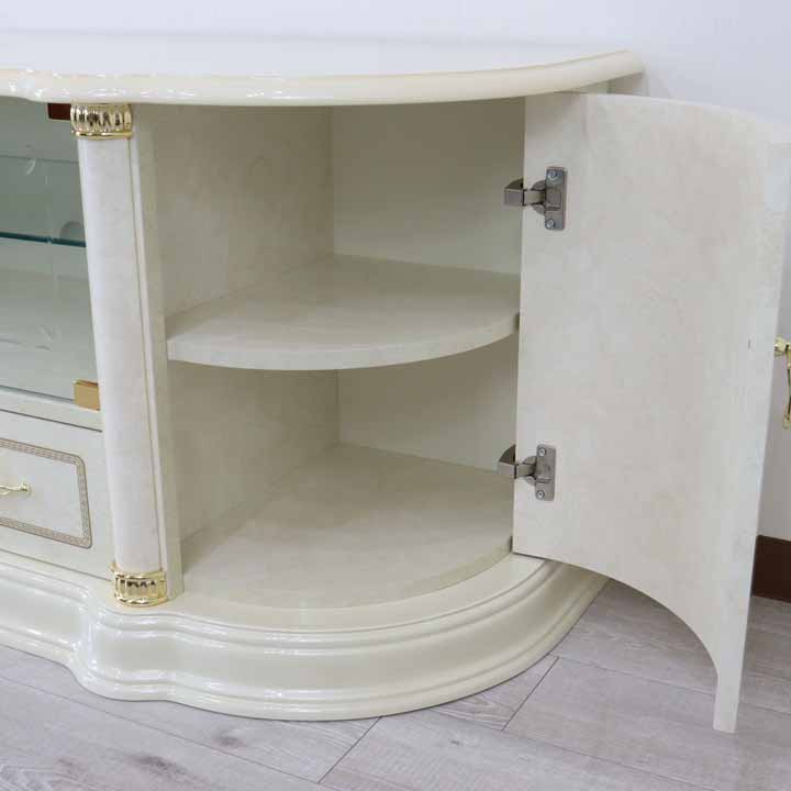 サルタレッリ フローレンス テレビボードL 167cm アイボリー テレビ台 ローボード