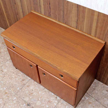 ローキャビネット Jentique ジェンティーク イギリス ヴィンテージ チーク ミッドセンチュリースタイル