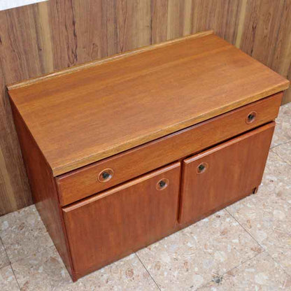 ローキャビネット Jentique ジェンティーク イギリス ヴィンテージ チーク ミッドセンチュリースタイル