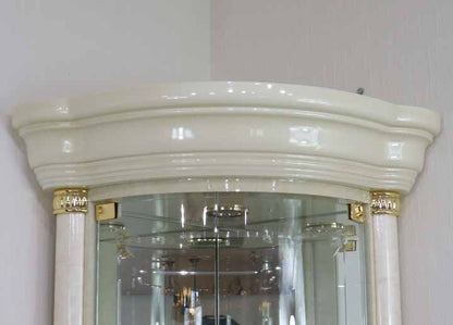 サルタレッリ フローレンス コーナーキャビネット アイボリー カップボード