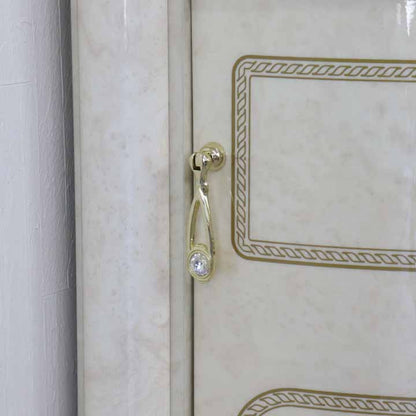 サルタレッリ フローレンス コーナーキャビネット アイボリー カップボード