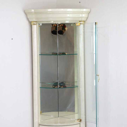 サルタレッリ フローレンス コーナーキャビネット アイボリー カップボード