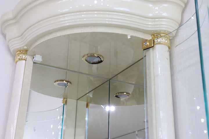 サルタレッリ フローレンス コーナーキャビネット アイボリー カップボード