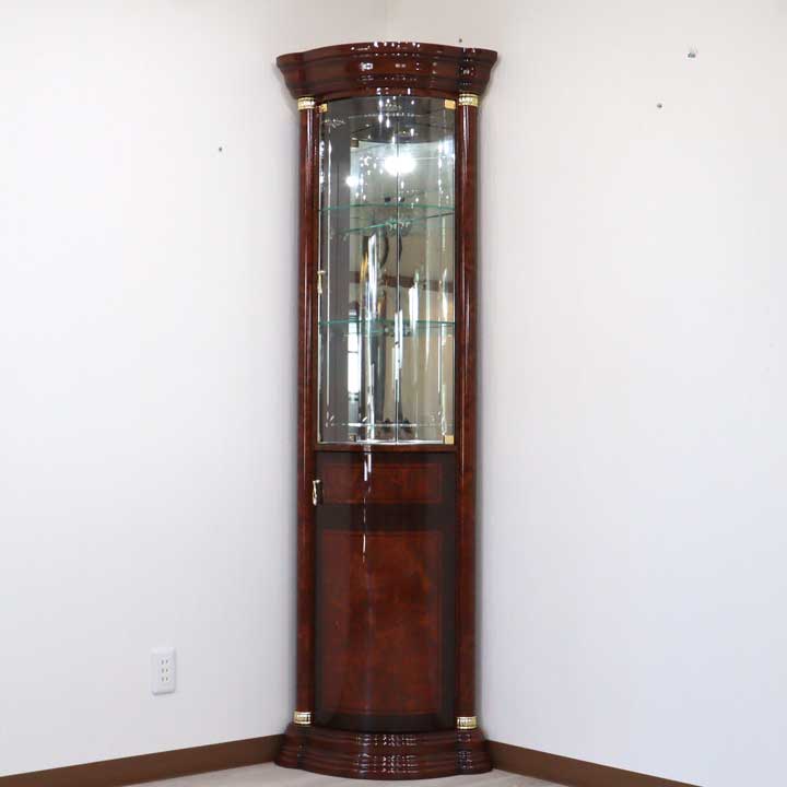 サルタレッリ フローレンス コーナーキャビネット ウォールナット カップボード