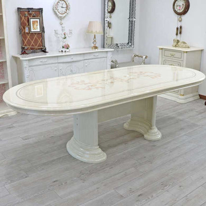 サルタレッリ フローレンス 伸長式 ダイニングテーブル 250cm アイボリー