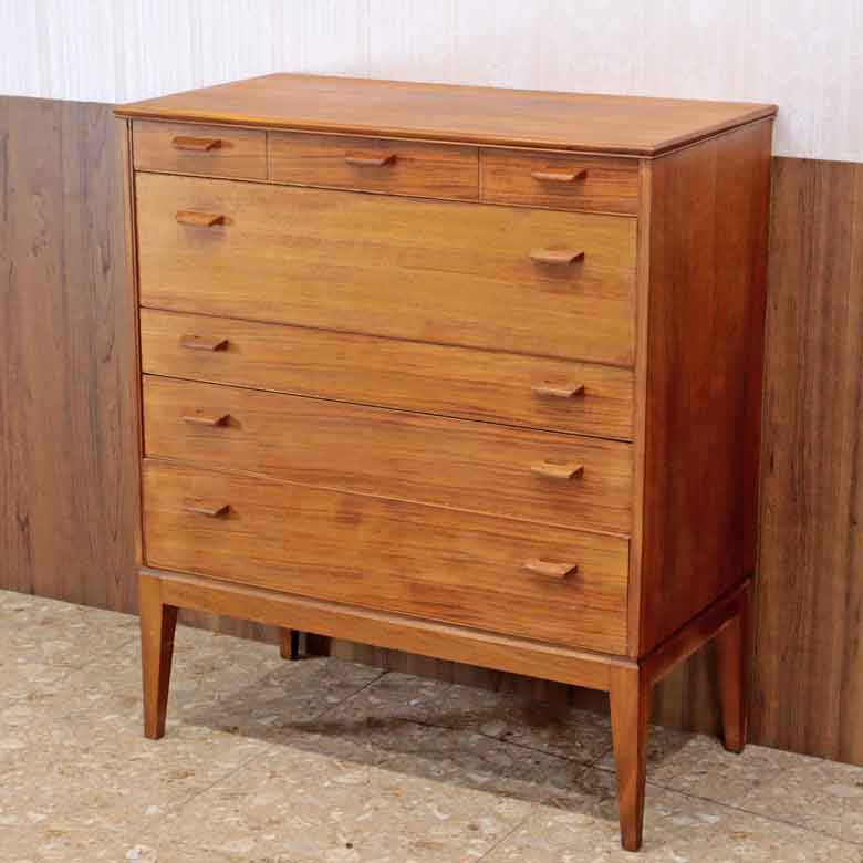 チェスト ヴィンテージ イギリス Alfred Cox ウォールナット