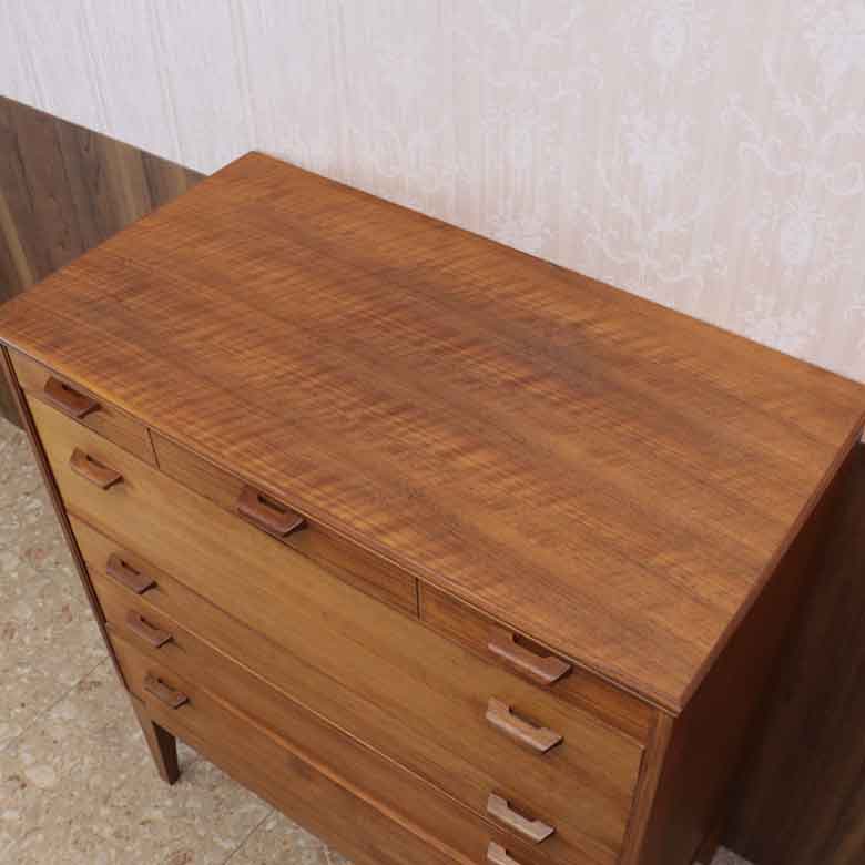 チェスト ヴィンテージ イギリス Alfred Cox ウォールナット