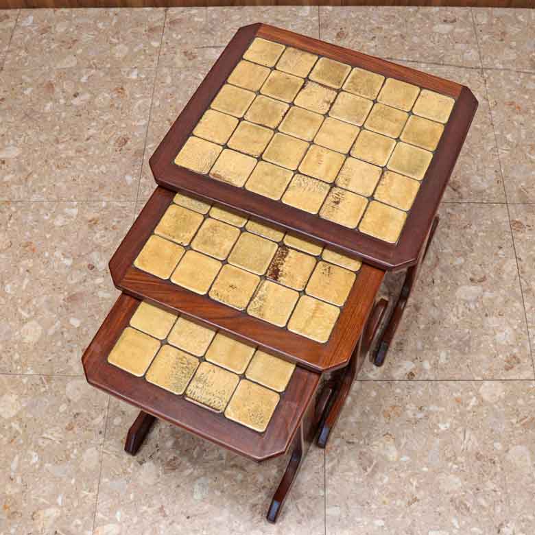 ネストテーブル タイル G-PLAN テーブルセット 3台 ヴィンテージ イギリス