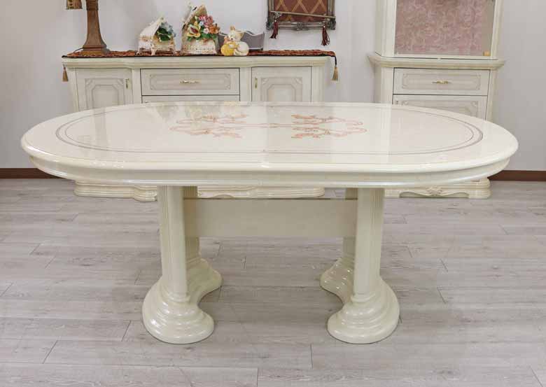 サルタレッリ フローレンス ダイニングテーブル 175cm アイボリー