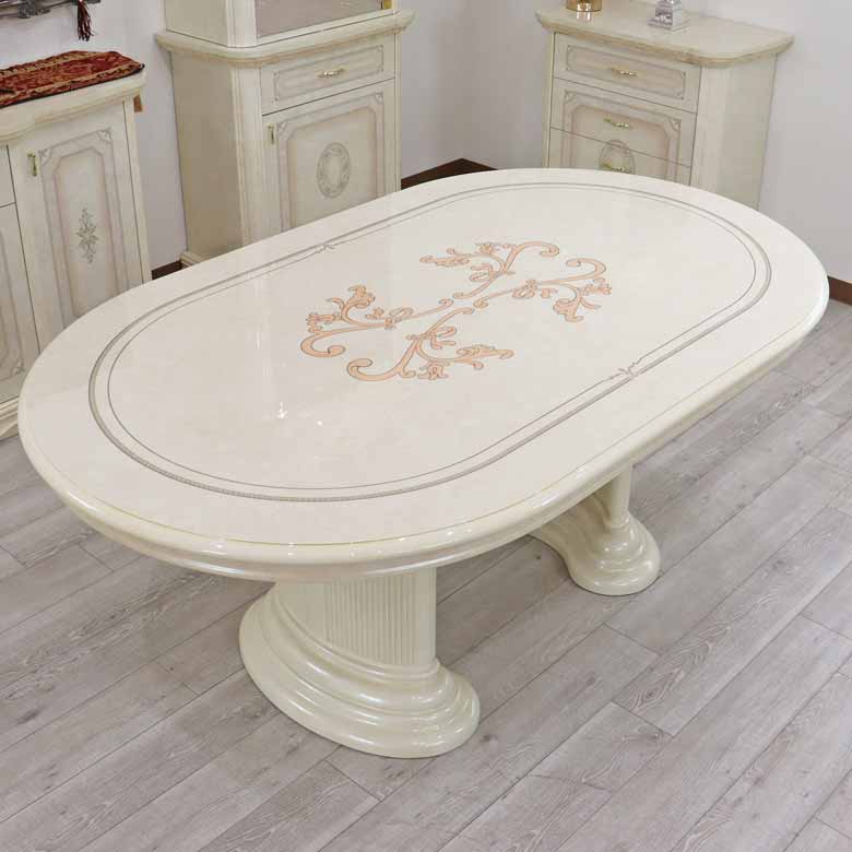 サルタレッリ フローレンス ダイニングテーブル 175cm アイボリー