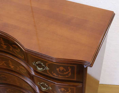 チェスト 6段 87cm 木製 象嵌 045-6/SPA