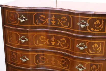 チェスト 5段 87cm 木製 象嵌 045/SPA