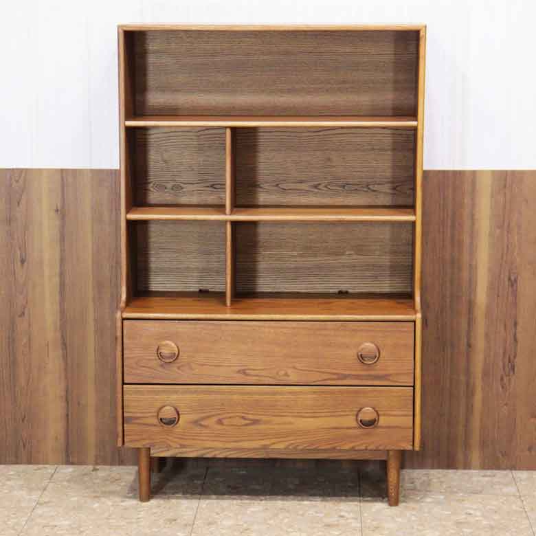 オークキャビネット イギリス 木製 ブックケース ヴィンテージ