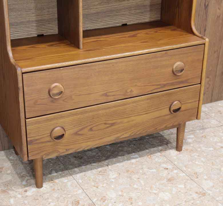 オークキャビネット イギリス 木製 ブックケース ヴィンテージ