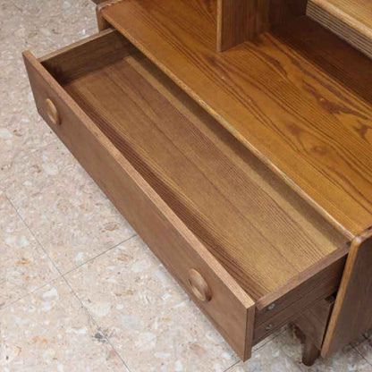 オークキャビネット イギリス 木製 ブックケース ヴィンテージ