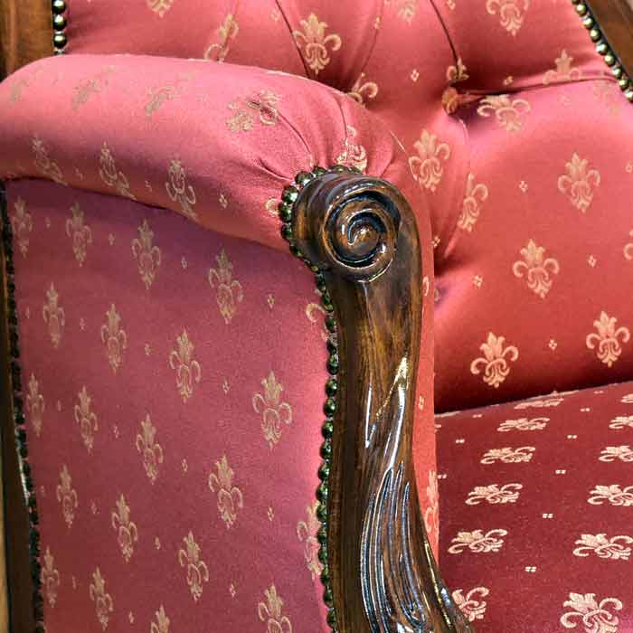 イタリア カウチソファ レッド ミニカウチ 猫脚 060/RJ