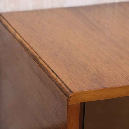 ガラスケース ヴィンテージ キャビネット イギリス チーク 木製