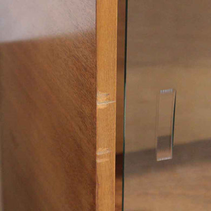 ガラスケース ヴィンテージ キャビネット イギリス チーク 木製