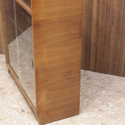 ガラスケース ヴィンテージ キャビネット イギリス チーク 木製