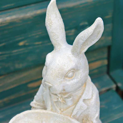 ウサギ スタンディングバニーS ガーデンオブジェ フィーダー 置物