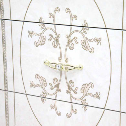 サルタレッリ フローレンス 4段チェストSアイボリー リビングチェスト