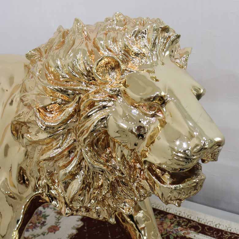 ライオン オブジェ ゴールド 風水 金運 縁起物