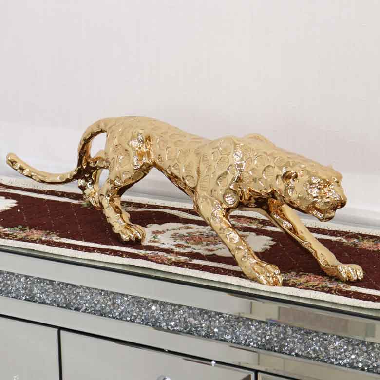 パンサーM 置物 ゴールド 風水 金運 縁起物