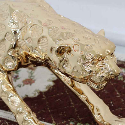 パンサーL 置物 ゴールド 風水 金運 縁起物