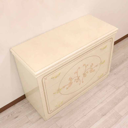 サルタレッリ フローレンス ワイドチェスト 112cm 3引出 アイボリー シングルドレッサー