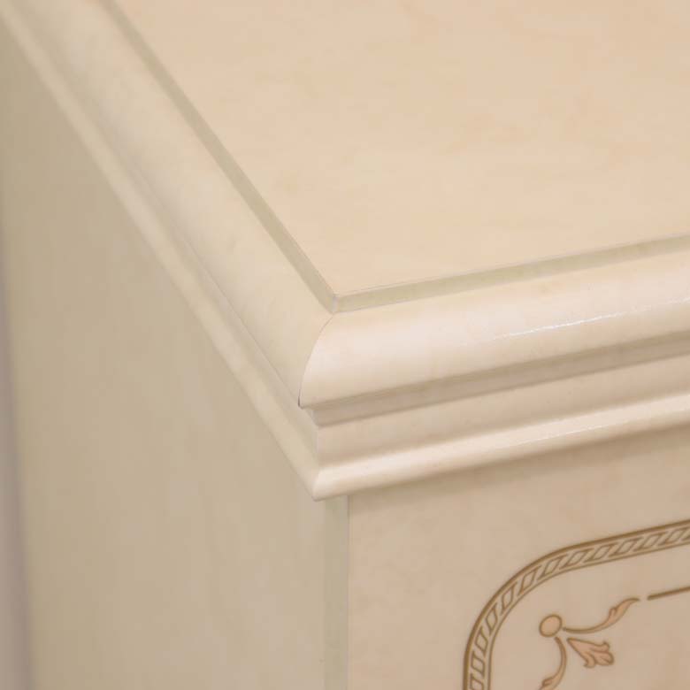 サルタレッリ フローレンス ワイドチェスト 112cm 3引出 アイボリー シングルドレッサー