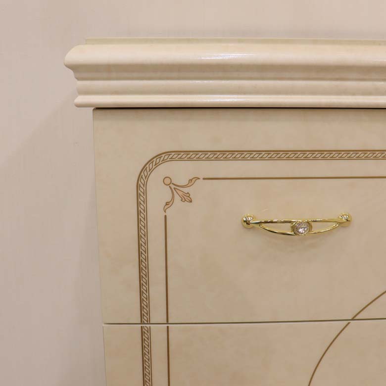 サルタレッリ フローレンス ワイドチェスト 112cm 3引出 アイボリー シングルドレッサー