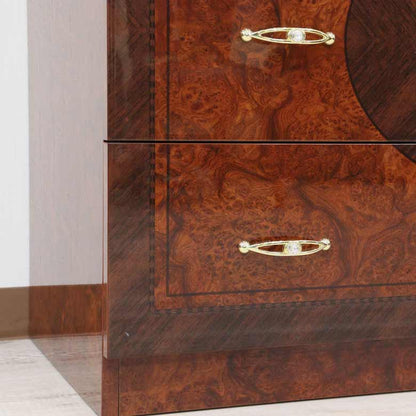 サルタレッリ フローレンス ワイドチェスト 3引出し ウォールナット