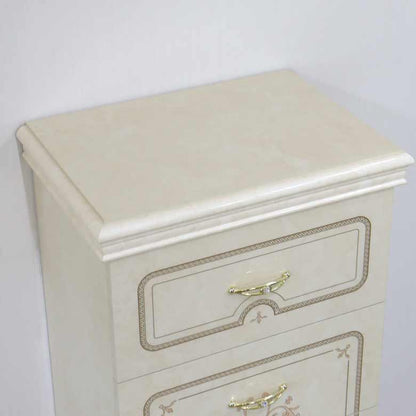 サルタレッリ フローレンス 5段チェスト アイボリー スリムチェスト