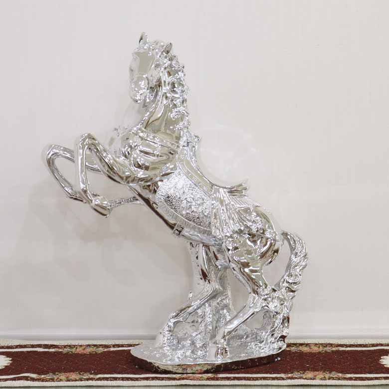 馬のオブジェ 置物 シルバー 風水 金運 縁起物