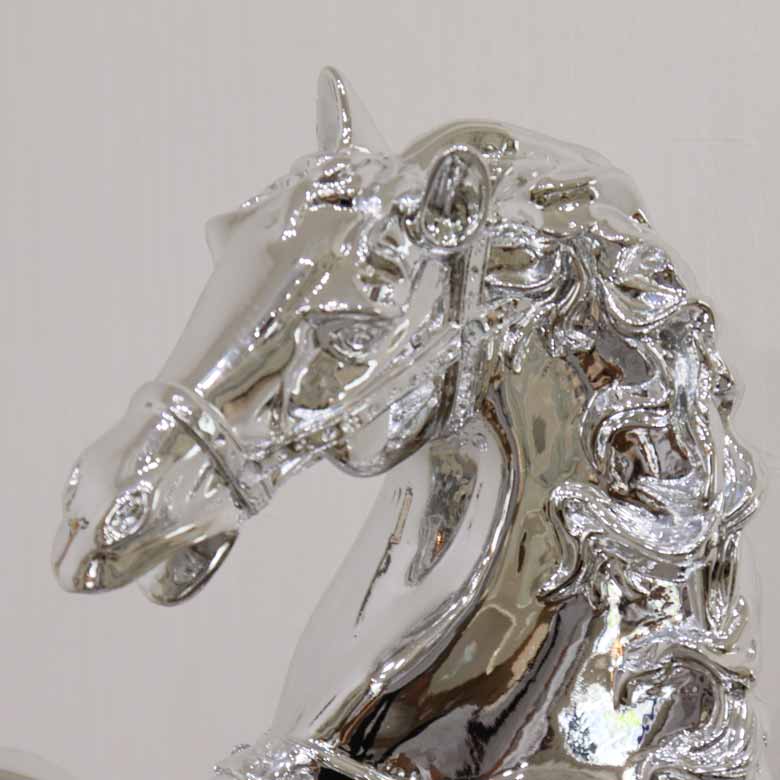 馬のオブジェ 置物 シルバー 風水 金運 縁起物